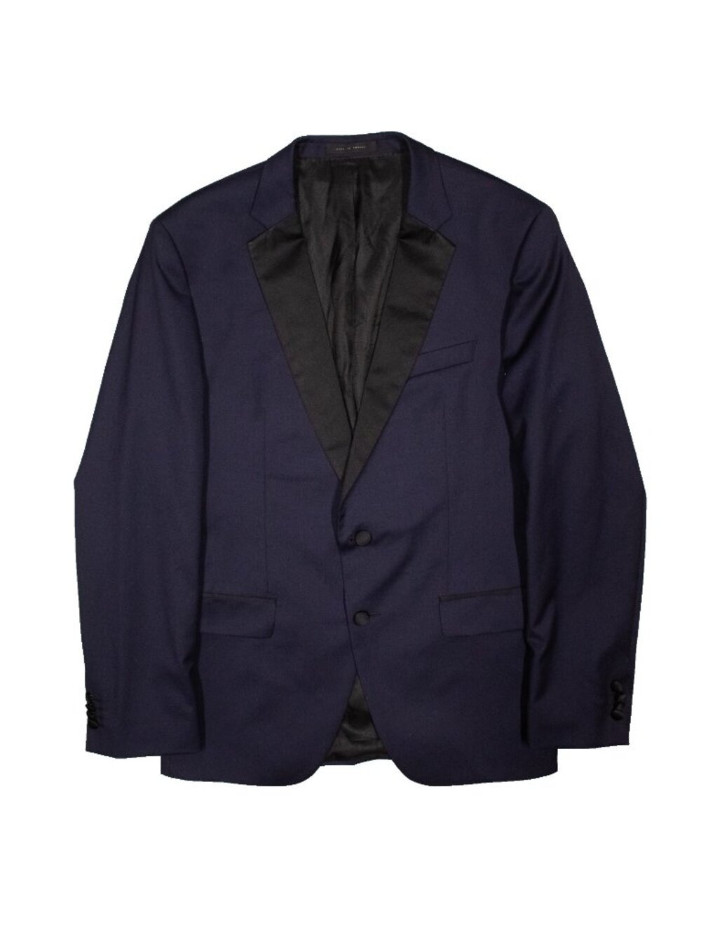 Hugo Boss Tuxedo Jacket Midnight Silk Trim Blue Guabello 120s Wool 42R
